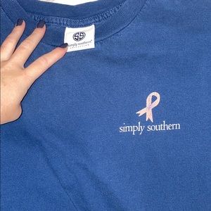 A blue simply southern t shirt